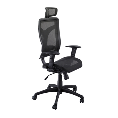 Picture of High Back Executive Mesh Office Swivel Chair with Headrest