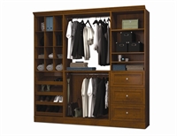 Picture of Multi Sectional Bedroom Storage Closet with Rod and Drawers