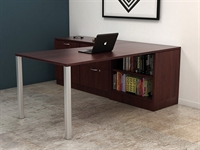 Picture of PEBLO Contemporary 72" L Shape Office Desk Workstation
