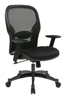 Picture of Office Star 2300 Mid Back Mesh Task Office Chair, Adjustable Lumbar with Gunmetal Finish