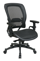Picture of Office Star 2787 High Back Manager Mesh Chair, Adjustable Lumbar with Gunmetal Base